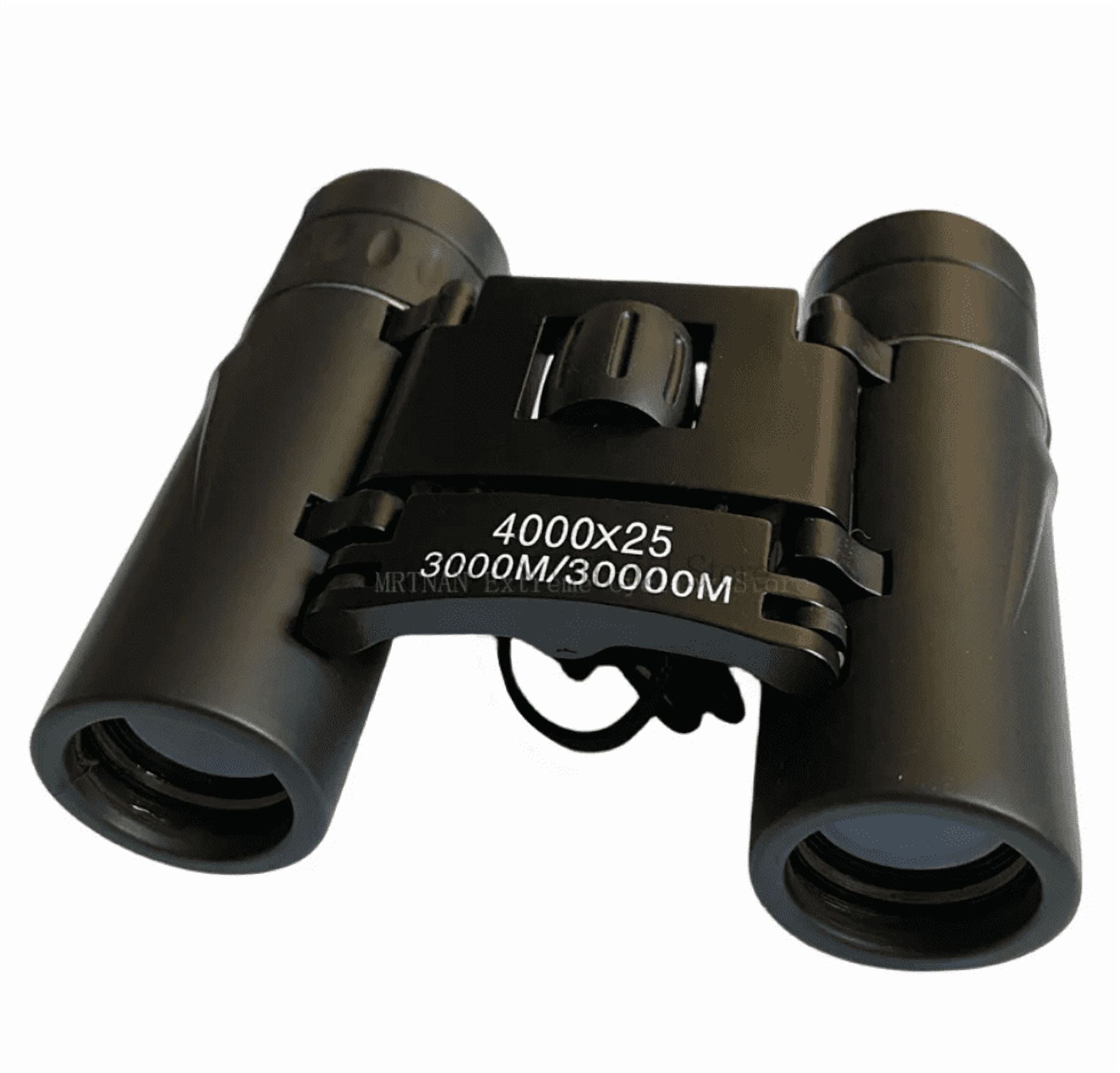 4000X25 HD Zoom Portable Powerful Binoculars Long Range BAK4 Telescope Folding FMC Binoculars for Hunting Camping Travel