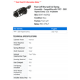 thumbnail image 2 of Front Left Strut and Coil Spring Assembly - Compatible with 1997 - 2001 Toyota Camry 2.2L 4-Cylinder 1998 1999 2000, 2 of 2