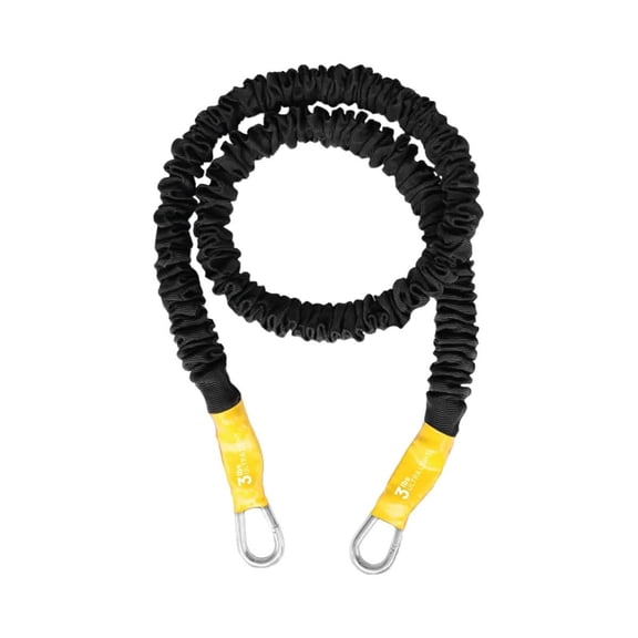 FitCord Body Sculpting Band Ultra Light (3lb Yellow) Stackable Covered Resistance Bands with Handle Options for Beginner Fitness Level Exercises