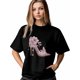 thumbnail image 2 of Camiseta de mujer, camisetas de manga corta, tops casuales, zapatos de tacón alto rosas, camiseta de cuello redondo para mujer, 2 of 8