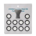 thumbnail image 1 of 11Pcs Mist Maker Maintenance Kit, Ceramic Disk Ceramic Disk Key Replacement Parts Kits for Fog Machine,10 * Disk 1 * key,Multicolor, 1 of 6