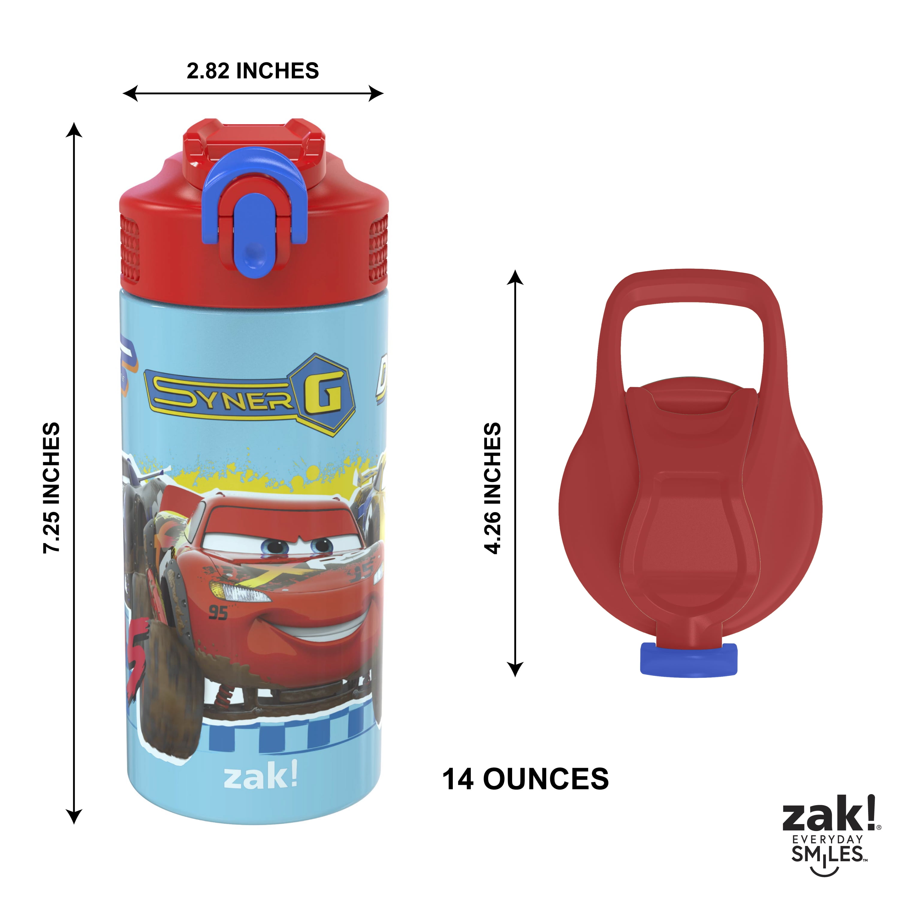 Zak Designs Disney Cars Divided Plate and Water Bottle Set Reviews 2024