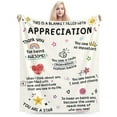 thumbnail image 6 of Thank You Gifts for Women Men, Appreciation Gifts- Soft Heartwarming Blanket with Appreciation Words- Teacher Employee Nurse Appreciate Gifts, Thank You Present for Coworker Friend, 6 of 6
