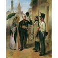 thumbnail image 2 of Carl Schindler 15x18 Gold Ornate Wood Frame and Double Matted Museum Art Print Titled - The Guard (1840), 2 of 4