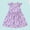 Purple, variant on LJEFF Girls Floral Print Dress, Short Sleeves A-Line Ruffle Cap Sleeve Cute Casual Summer Sundress Pink Size 6 Yres