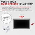 Built-in Register Booster Fan with Cover for Air Heat Vent with Fan ...