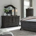 thumbnail image 4 of Pemberly Row Contemporary Traditional Peppercorn 8 Drawer Dresser, 4 of 5