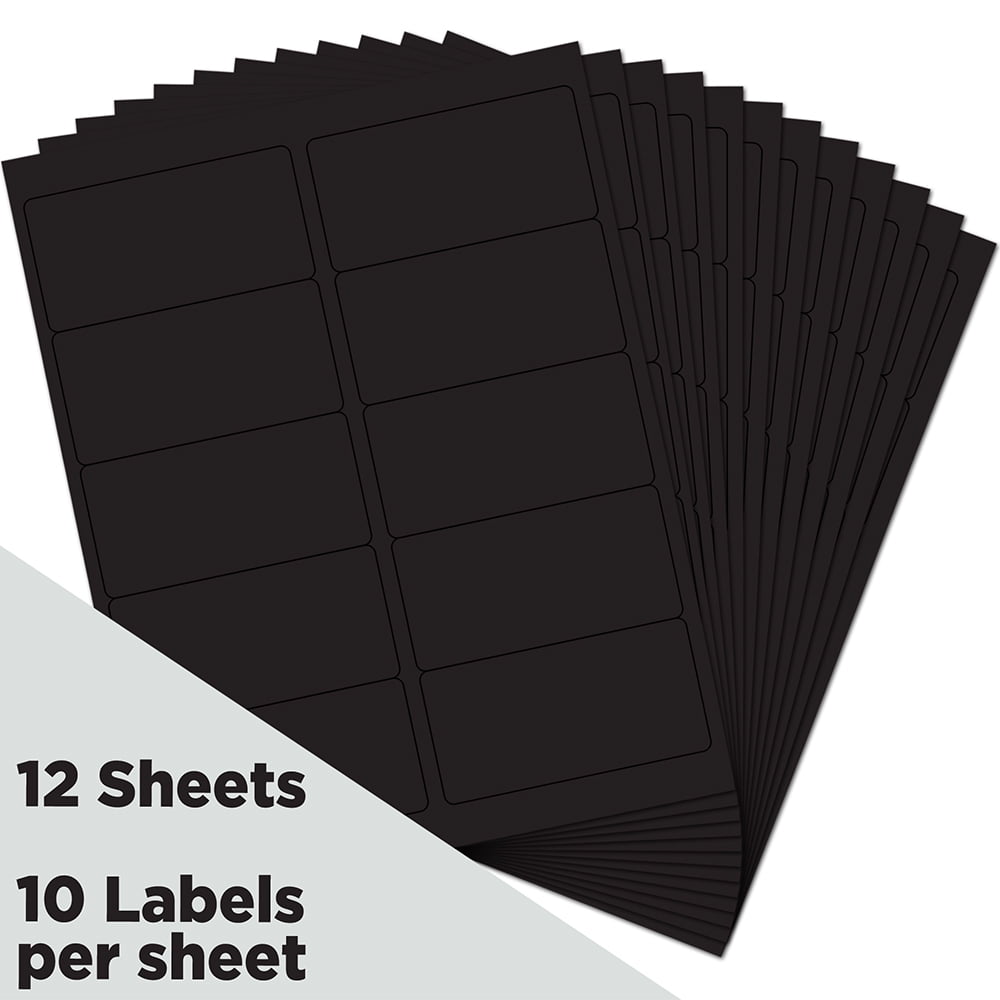 JAM Paper & Envelope Shipping Address Labels, 2 x 4, Black, 120