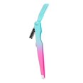 thumbnail image 4 of lionlar Eyebrow Tweezers Rustproof Tool 4mm Flat Tip Tweezers Multifunctional 3 Green Pink, 4 of 9