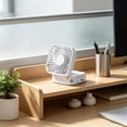 thumbnail image 6 of YiJuHui USB Rechargeable Portable Handheld Fan with Mirror, 3 Speeds Hanging Neck Fan, Powerful Mini Fan for Outdoor Travel Office Home, Personal Cooling Fan with Lanyard, 6 of 7