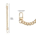 thumbnail image 4 of Qarigey 4 Uds. De cadenas para bolsos de mujer, cinturón de Metal dorado de repuesto desmontable, ropa ajustable, correas decorativas para Bolsas de mensajero y de hombro, 4 of 4