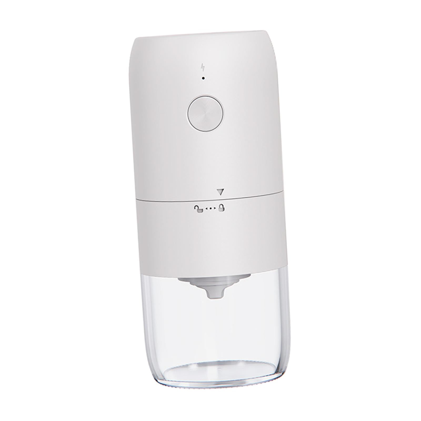 Fiocias Ceramic Grinding Beans Grinder Rechargeable Portable Electric Coffee Grinder for White