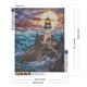 thumbnail image 2 of Pintura de diamante 5D DIY Kit de vidrieras de faro de taladro redondo completo 40x50cm, 2 of 9
