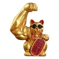 thumbnail image 1 of Strong Lucky Cat Figurine Grand Se Levant Accueillant Chat Feng Chanceuse Droite, 1 of 11