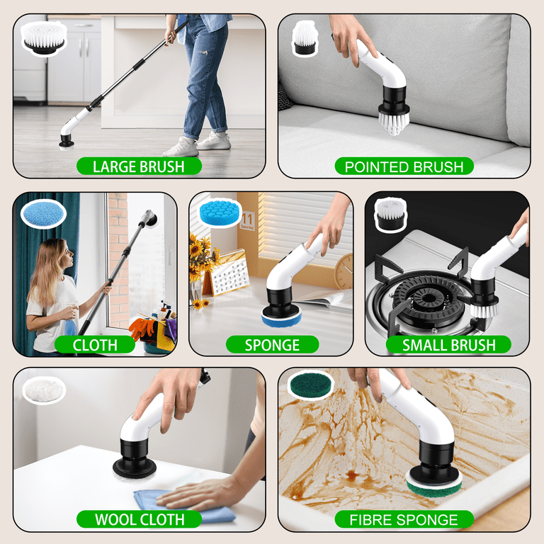 Kidsjoy Electric Spin Scrubber, Cordless 500RPM Power Brush photo 6