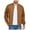 Light Brown, variant on Casual Bomber Jacket for Men Lightweight Full Zip Varsity Coat Knitted Coat Light