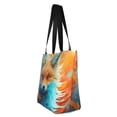 thumbnail image 4 of Fotbe Fiery Red Maple Leaf Fox Pattern Beach Tote,Shoulder Handbag,Spacious Tote Bag,Lightweight Travel Bag,Versatile Shopping Bag, 4 of 9