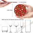thumbnail image 4 of Posavasos de cuero de 6 piezas, posavasos de árbol de copos de nieve dorados de Navidad para bebidas, posavasos para tazas, regalo de inauguración de la casa, ideal para la decoración del hogar, 4 of 7