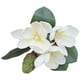 thumbnail image 2 of Leadigol 3 flores de magnolia artificial, ramo de decoración de flores de magnolia artificial de seda blanca TUNC Sencillez, 2 of 5