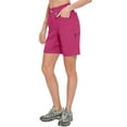 thumbnail image 2 of Mapamyumco Womens Hiking Cargo Shorts, Quick Dry 9 Inch Cargo Shorts Women for Golf Hiking Travel, Stretch Lightweight with 9 Pockets Red XS, 2 of 6