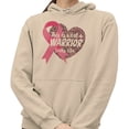 thumbnail image 2 of What a Warrior Looks Like Hoodie Sweatshirt Unisex 4X-Large Sand, 2 of 5