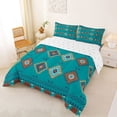 thumbnail image 2 of jejeloiu Monochrome Tribal Full Size Comforter Sets,Modern Print Bedding Comforter Set For Boys,Reversible,3 Pieces,1 Comforter and 2 Pillowcases, 2 of 7