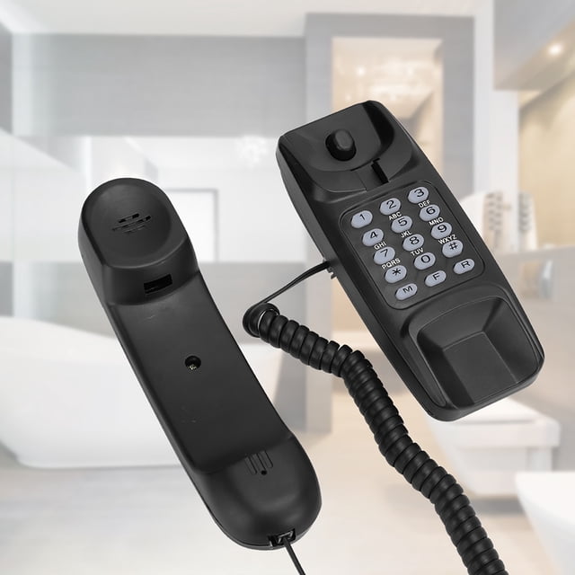 Telephone, Style Retro Landline Telephone Corded With Numbers Storage, Wall Mounted, Noise Cancelling Function For Homes And Offices, 3 Colors