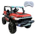 thumbnail image 1 of Montable Electrico Recargable Con Control Remoto Para Niños 4x4 con Conexion Auxiliar y USB, 110 cm-Rojo, 1 of 7