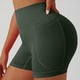 thumbnail image 5 of Garbnen Women's Biker Shorts Tights High Waisted Women's Yoga Shorts Lightweight Fitness Workout Womens Shorts Athletic with Pockets Green XXL, 5 of 9