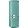 thumbnail image 2 of Unique Appliances Classic Retro 11.7 Cu.Ft. 2-Door Bottom-Freezer Refrigerator, Ocean Mist Turquoise, 2 of 4