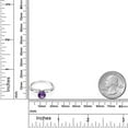 thumbnail image 3 of Gem Stone King 1.58 Ct Round Purple Amethyst 925 Sterling Silver Ring (Size 7), 3 of 4