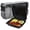 Black,34 fl oz - 3 compartment,Square, variant on 50 Pack 9x6 Inch 27 oz Meal Prep Containers Shrink Wrapped Mineral Filled Polypropylene Reusable Lunch Boxes Microwave Freezer Hinged Clamshell Design for Catering Office Parties