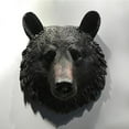 thumbnail image 3 of Resin Animal Wall Decor under $5! Yannianjz Resin Animal Head Wall Mount, Wolf Leopard Bear Bust Sculpture, Home Decor Wall Art for Living Room and Bar, 3 of 6