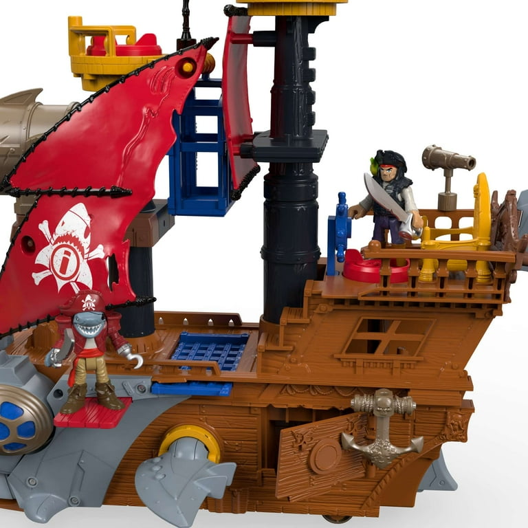 Imaginext Shark Bite Pirate Ship Playset Walmart