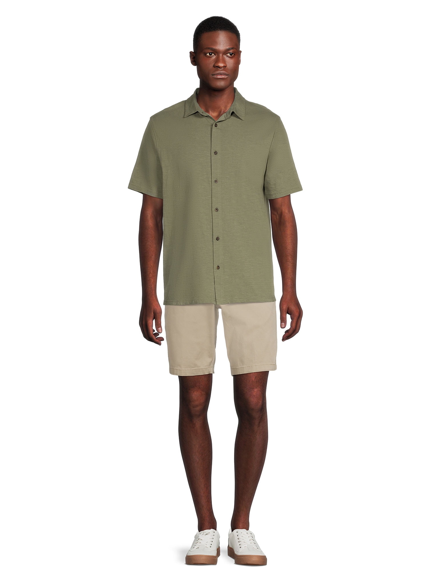 George Men’s Knit Button Down Shirt, Sizes S-3XL
