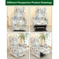 thumbnail image 3 of AIGIA Recliner Chair Covers 4 Pieces Printed Reclining Slipcovers with Pocket Stretch Recliner Couch Slipcovers, 3 of 7