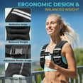 thumbnail image 5 of Adjustable Weighted Vest for Men Women, 20 Lbs Rucking Vest with 6 Ironsand Weights, Best Weighted Vest with Plus Pockets & Reflective Strips for Running, Walking, Workout and Strength Training, 5 of 7