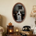 thumbnail image 3 of StlyGar Fall Halloween Ghost Oval Wall Art Framed For Hanging In The Room, 3 of 8