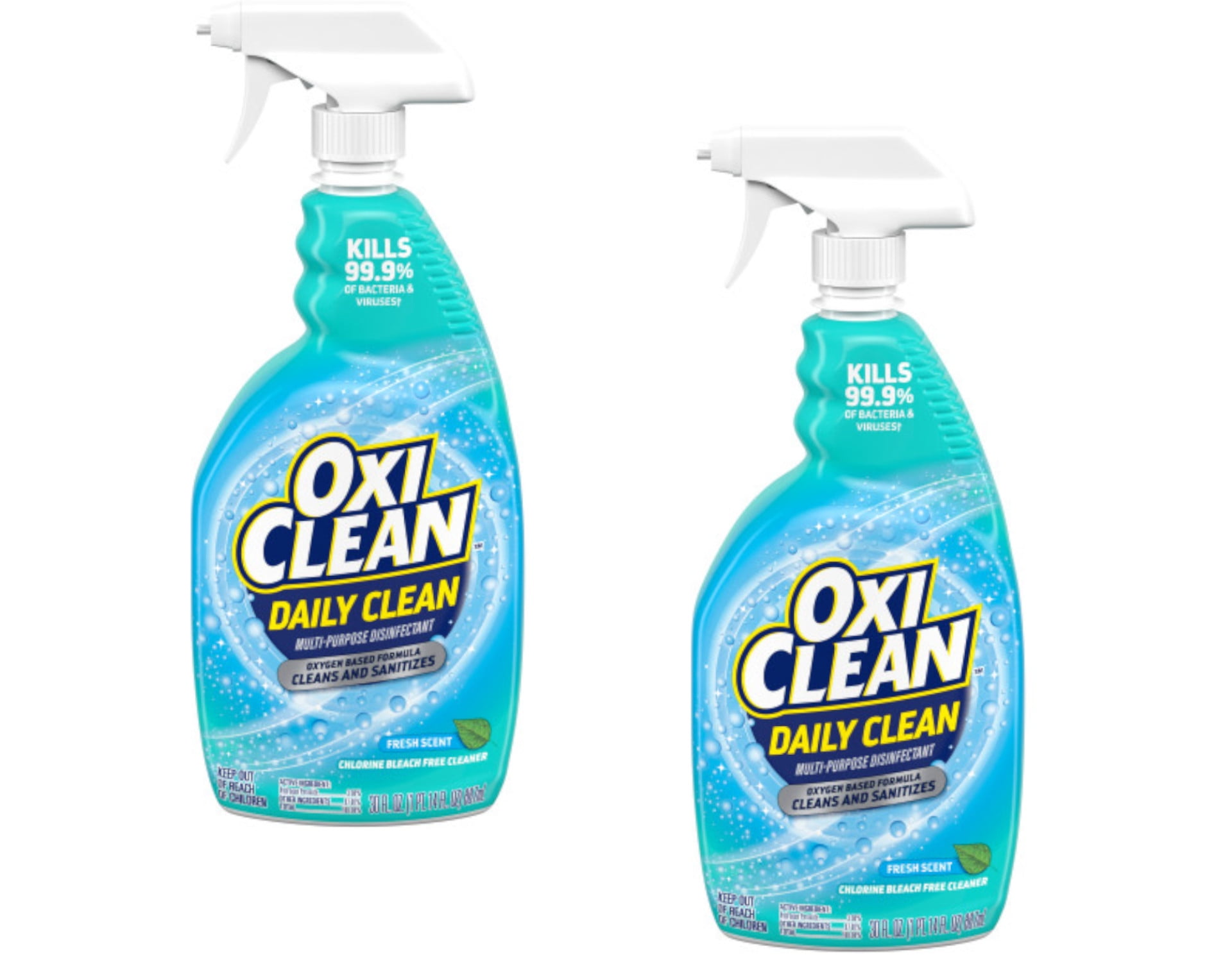 OxiClean Daily Clean Multi-Purpose Disinfectant Spray, 30 Ounce - Pack of 2