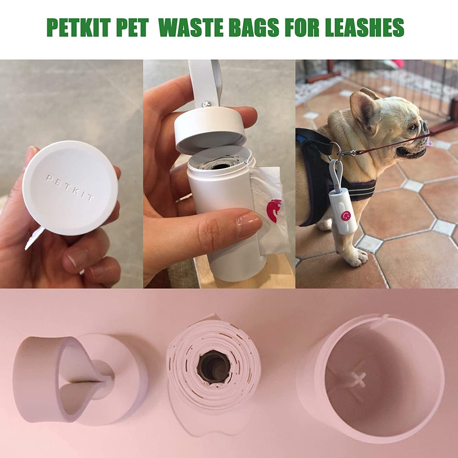 PETKIT Waste Bag Dispenser for Pets, Dog, Cat, Leak Proof, and Strong