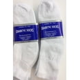 thumbnail image 2 of Creswell 6 Pairs White Diabetic Ankle Socks 9-11 Size, 2 of 2