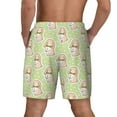 thumbnail image 4 of Uemuo Rabbit With Tie Pattern Mens Swim Trunks Quick Dry Board Shorts with Mesh Lining, Stretch Beach Shorts Quick Dry No-Chafing Board Shorts-3X-Large, 4 of 9