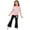 Pink, variant on Toddler Girls Outfits Set- Soft Cute Shorts Sleeve Comfortable T Shirts and Flare Pants Baby Summer Clothes Pink Size 5 T