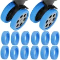 thumbnail image 1 of Protector de ruedas de equipaje, ruedas de silicona, ruedas, zapatos, maleta de equipaje de viaje, Reduce el ruido, accesorios de cubierta protectora, 1 of 5