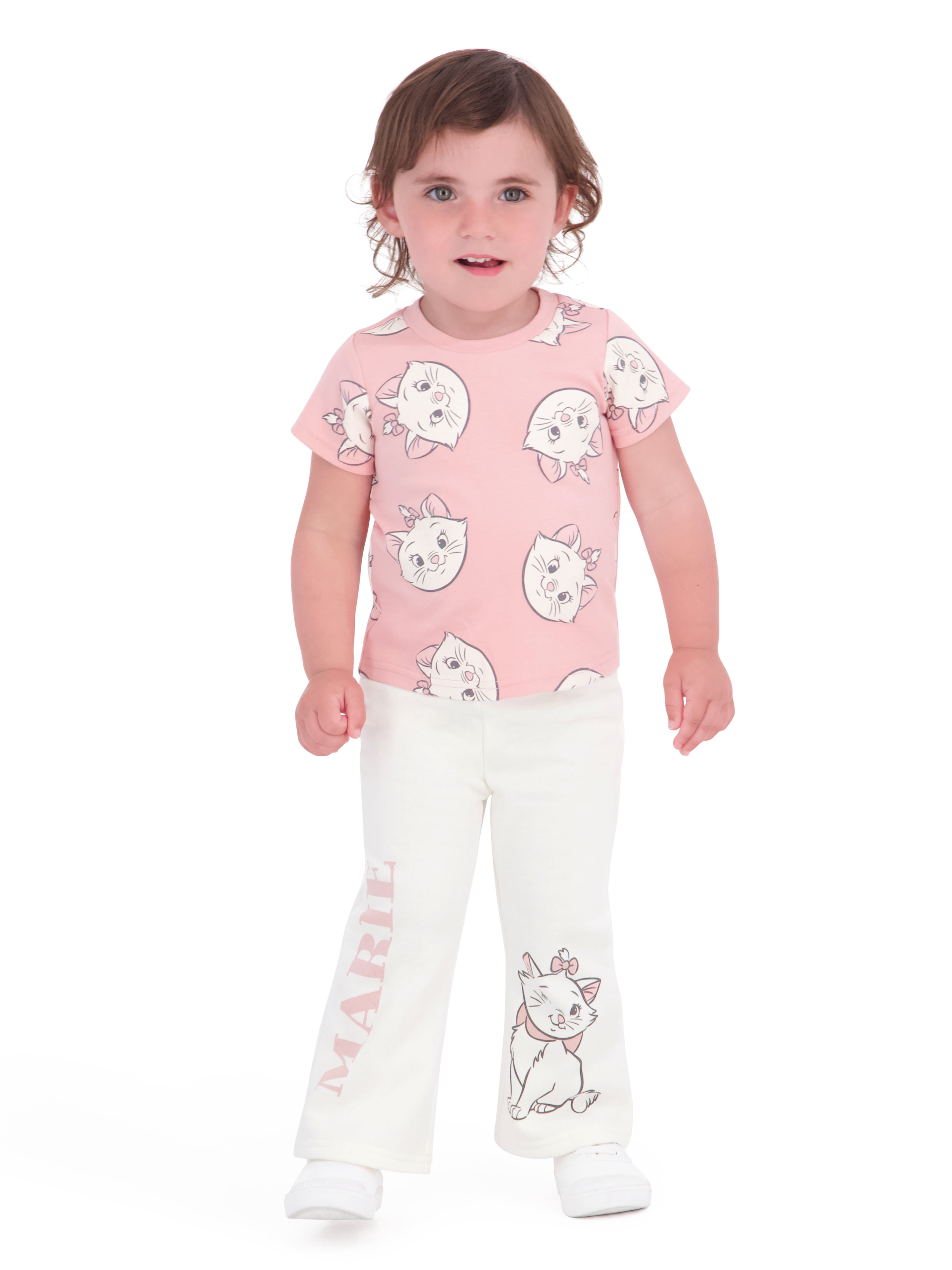 Marie The Aristocat Baby Girl 3 Piece Fleece Jogger Set, Sizes 0-24 Months