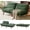 Corduroy Green, variant on AMADA 66"Convertible Futon Sofa Bed, Corduroy Folding Futon Set with Adjustable Backrest &Armrests, Recliner Lounge for Living Room, Apartment or Office, Solid Wood Frame, Loveseat Sofa -Forest Green
