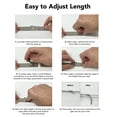 thumbnail image 2 of Bandini 24mm Silver Tone Stainless Steel Mesh Watch Band for Men - Fine Metal Mesh Replacement Watch Strap - Adjustable Length - Fold-Over Clasp, 2 of 7
