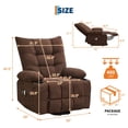 thumbnail image 4 of Bingirl Power Lift Oversized Recliner Chair: Swivel Rocker with Massage and Heat Function, 4 of 9