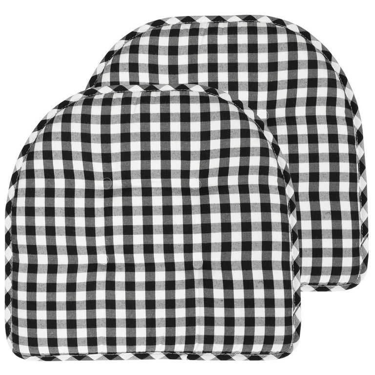 Black and white gingham chair cushions 2025