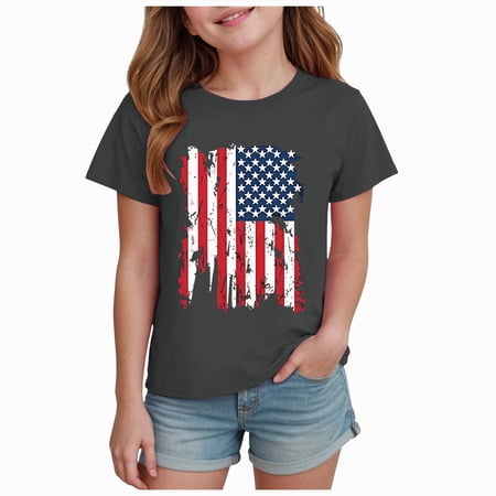 Hessimy Baby-Girls and Toddler Assorted Everyday Short Sleeve Graphic T-Shirts(Blue 9-10Years)
